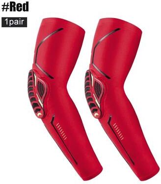 Uplifted Finds Sports Crash Proof Compression Elbow Pads (1 Pair) 1 Pair Red l