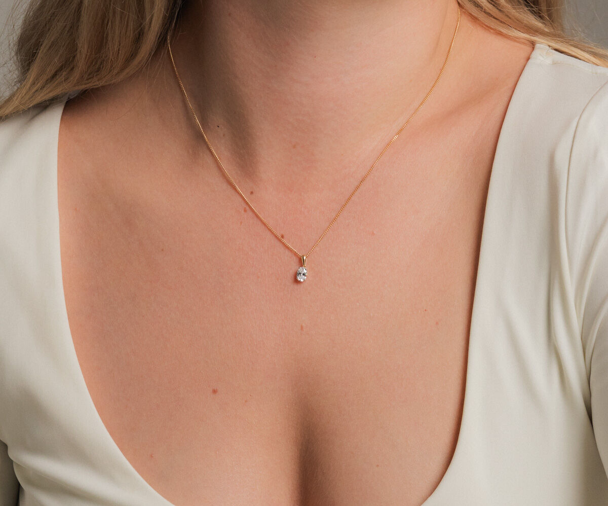 Midem Copenhagen diamanthänge 0,50ct gulguld