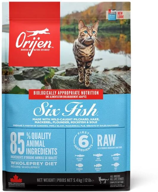 Orijen Dry 6 Fish Cat & Kitten 5,4 Kg