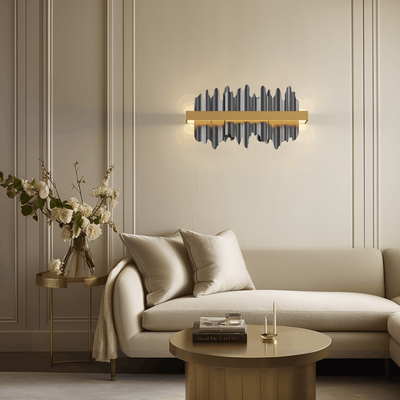 Aurelius Sconce   Luxury Wall Sconce   Jet Black / Warm White (3000k)   MOD LIGHTING