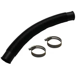 Schlauch Ø 38mm in schwarz für Ø 400mm Behälter - Länge 60 cm