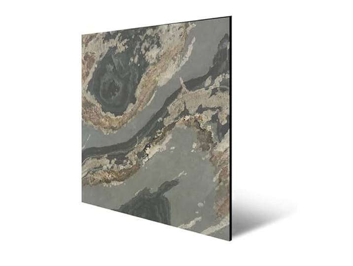 JANGAL Modular Wall Stone Paneel, Echtstein Furnier 520x520 mm, Modulares Wandpaneel, mit recyceltem PET-Filz, zum Kleben, Wandverkleidung, Wand Deko, Steinwand, Naturstein (Patina Slate)