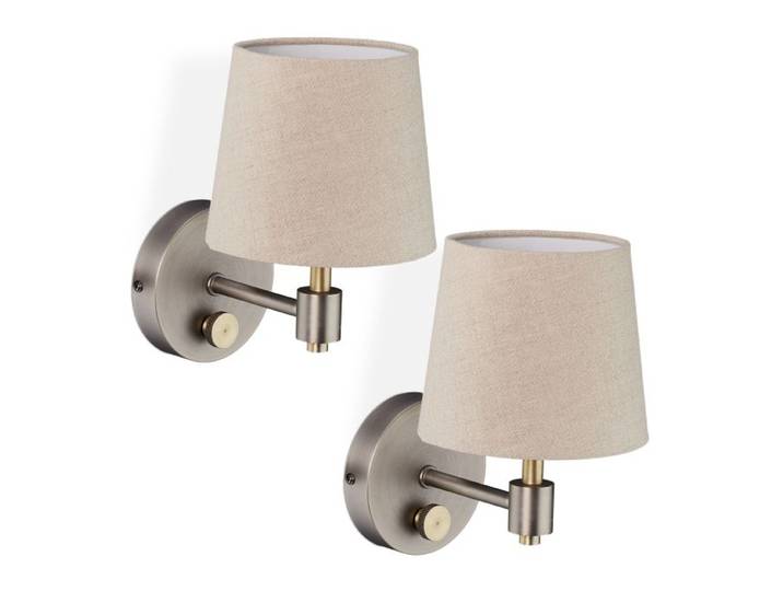 Relaxdays Wandlampe Vintage 2er Set