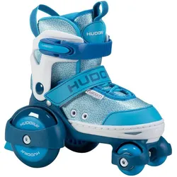 Hudora, Jungen, Rollschuhe, HDO Rollerskates My First Quad 30-23 cy 22064 (30, 31, 32, 33), Türkis, Blau, Mehrfarbig