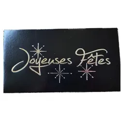 Schwarze Bûche-Boxen Joyeuses Fêtes - 30 x 11 x 11 cm (25 Stück)