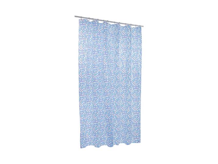 Duschvorhang PVC Mosaik Blau 200 × 180 cm