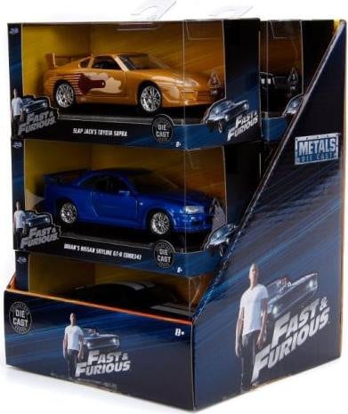 Jada Toys Fast & Furious Voertuigset, diverse kleuren, metaal