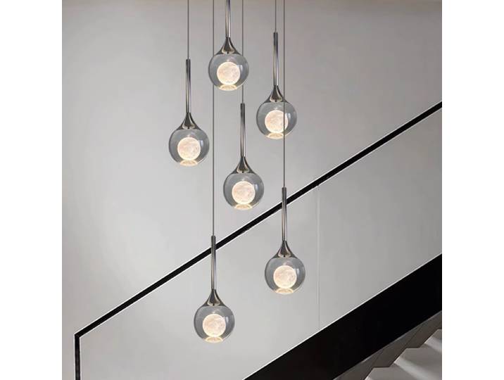 Lustres en cristal modernes pour la décoration de la maison, pour hall, escalier, luminaires d'intérieur, lampes de plafond, salon exquis.