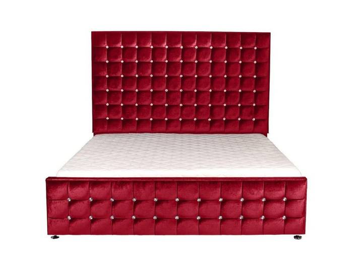 Xlmoebel Polsterbett Luxus-Doppelbett mit Chesterfield-Design und Polsterung (Chesterfield bed), Hergestellt in Europa