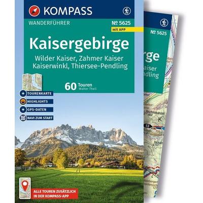 KOMPASS Wanderführer Kaisergebirge, Wilder Kaiser, Zahmer Kaiser, Kaiserwinkl, Thiersee-Pendling,60 Touren mit Extra-Tourenkarte, Taschenbuch von