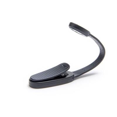 Flexilight Xtra (Schwarz) - 2-LED Leselampe mit Klammer - extralanger Hals - Geschenk für Leser, Buchliebhaber - Deutsche Ausgabe