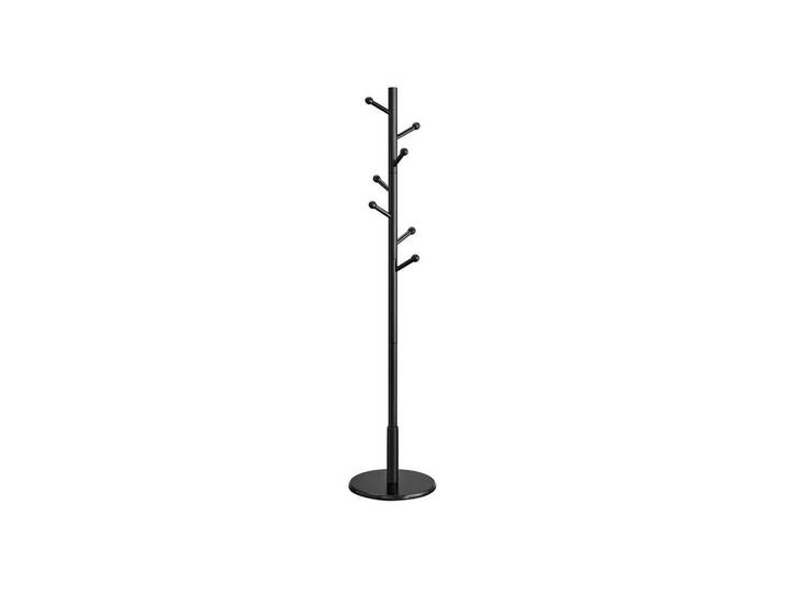 Hansiro Garderobenständer Budapest, Schwarz, Holzwerkstoff, 38x175x38 cm, Garderobe, Garderobensets & -serien, Garderoben-Set