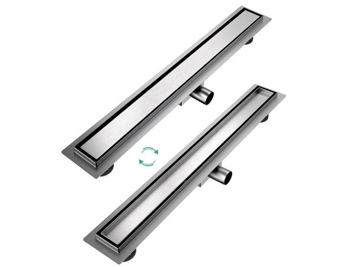 DUSCHRINNE Edelstahl Dusche & Bad 70/11 cm