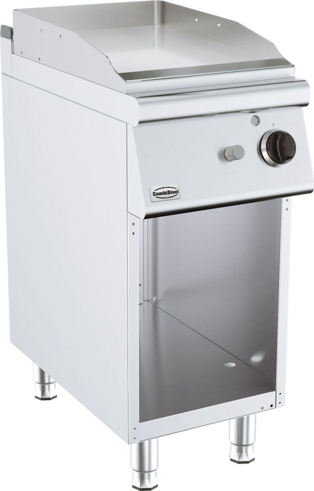 Gas-Grillplatte Serie 700 mit Thermostat-Temperaturregelung, Piezo-Zündung, 400x700 mm