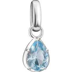 Thomas Sabo CC1331-699-1 Charm-Anhänger Tropfen Hellblau Connect Silber