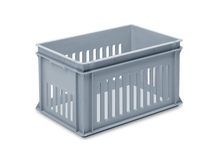 Stapelbehälter 60 x 40 x 32.3 cm 60L silbergrau