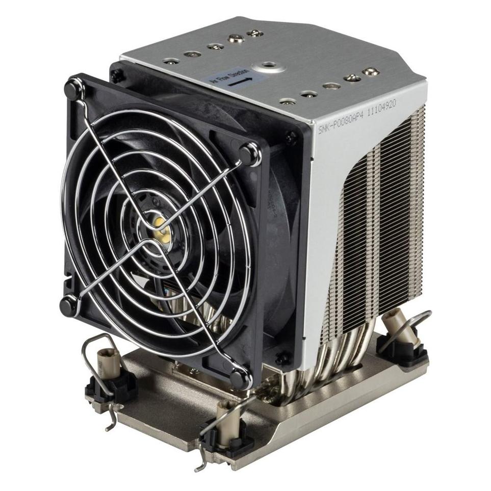 Supermicro SNK-P0080AP4, Ventilator, 9,2 cm, 5000 RPM, 43 dB, Schwarz, Edelstahl (126 mm) (SNK-P0080AP4)