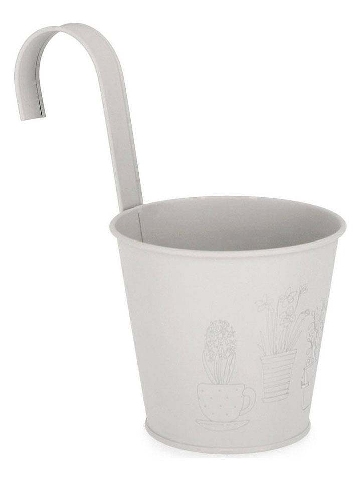Bizzotto Blumentopf "Botany" in Hellgrau - (H)24 x Ø 14 cm - onesize