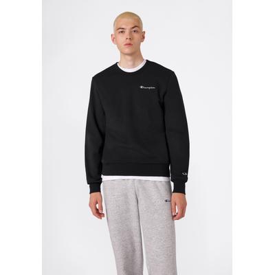 Sweatshirt CHAMPION "ICONS CONTRAST Fleece Crewneck Sweatshirt", Herren, Gr. M (48/50), schwarz (nbk, ns), Obermaterial: 70% Baumwolle, 30% Polyester, Sweatshirts Sweatshirt, mit Crewneck-Ausschnitt, aus Baumwolle und Polyester