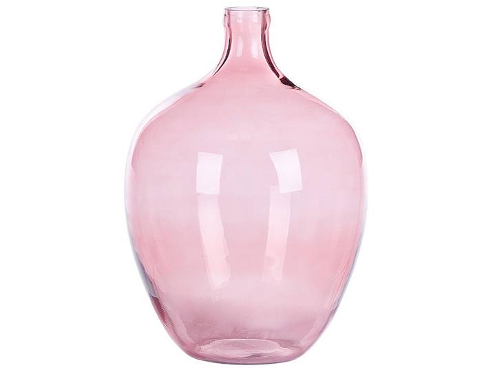 DEKOVASE Glas rosa Roti