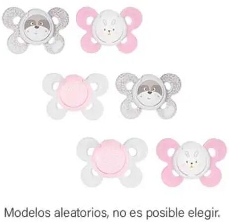 Chicco Chupete Physio Comfort Silicona Niña 0-6M 2 Un Surtido