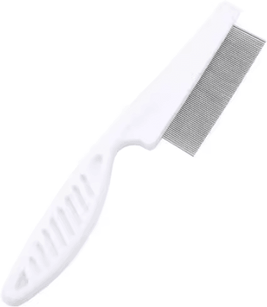 Inspire Curations GentleCare Stainless Steel Flea & Shedding Comb white s 14cm