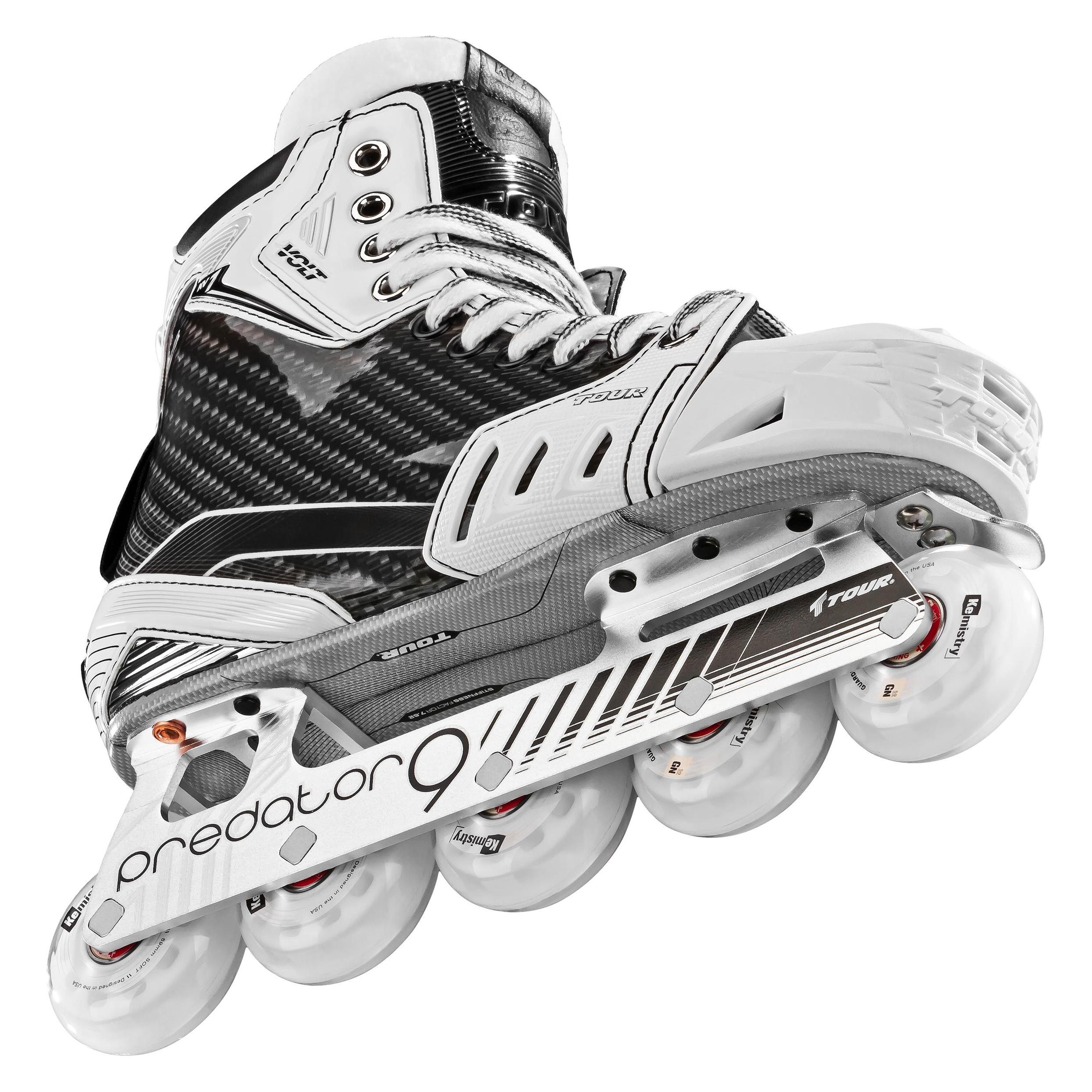 Tour Volt Kv1 SR Rollhockey-Torwart-Schlittschuhe (SR 8,5 - 44) (44) (Tour)
