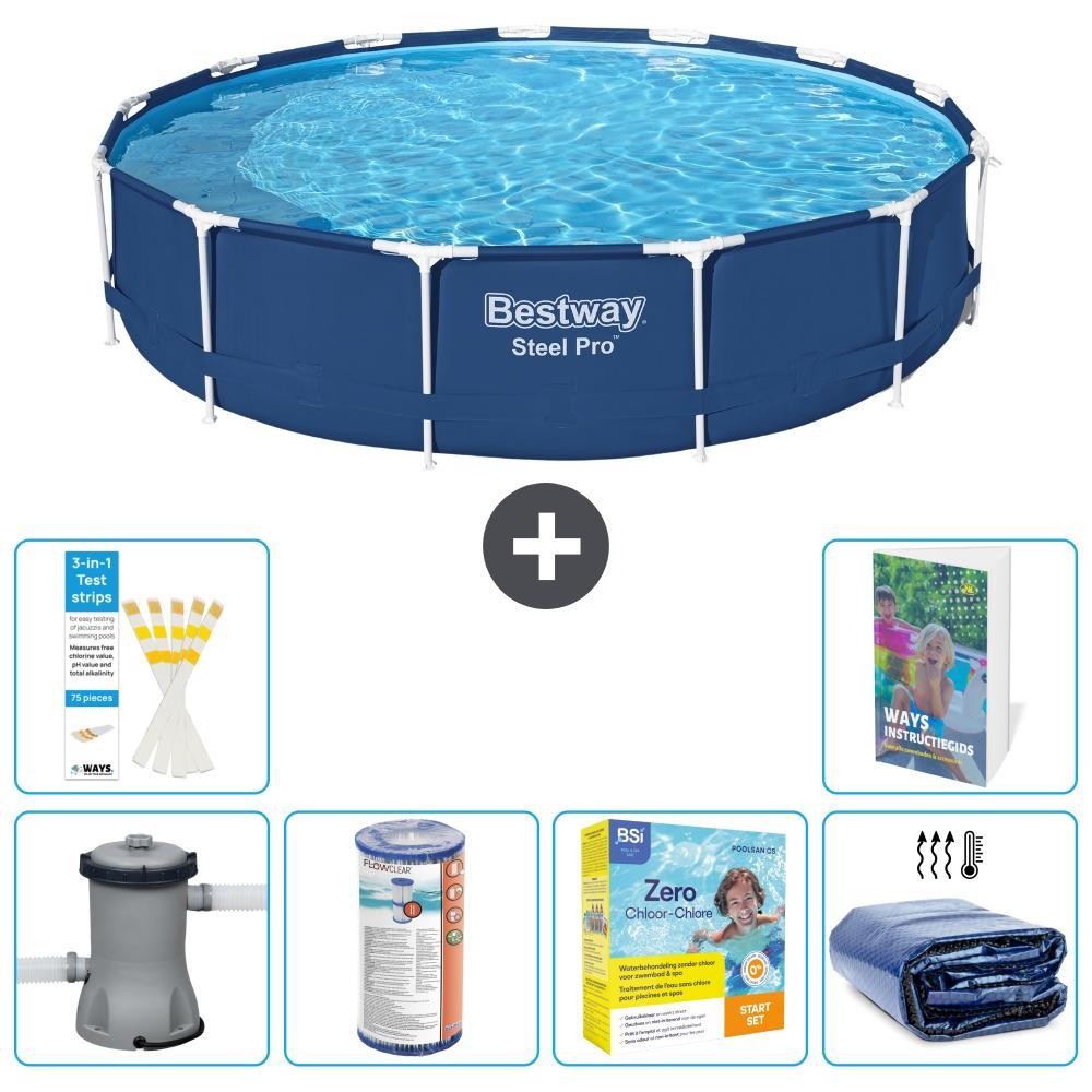 Bestway Steel Pro Rund - 396x84 cm - 5-teilig S224