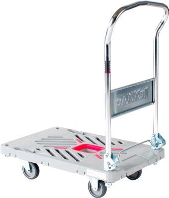 Plattformwagen RuXXac Dandy, bis 180 kg, 2 Lenk- und 2 Bockrollen, inkl. Spannfix-Gummi, mit Bremsen, Polypropylen