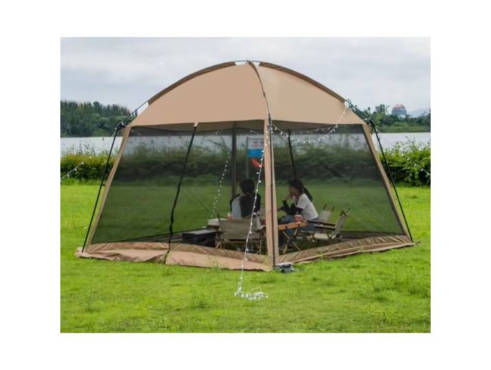 Tente de camping extérieure grande en maille (3,3*3,3*2,1m) - Tente familiale gonflable