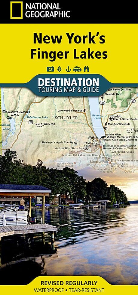 Carte de voyage - Finger Lakes de New York   National Geographic