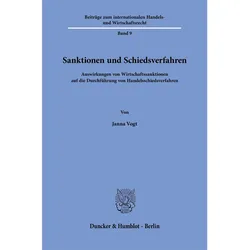 Vogt:Sanktionen und Schiedsverfahren, Fachbücher von Janna Vogt