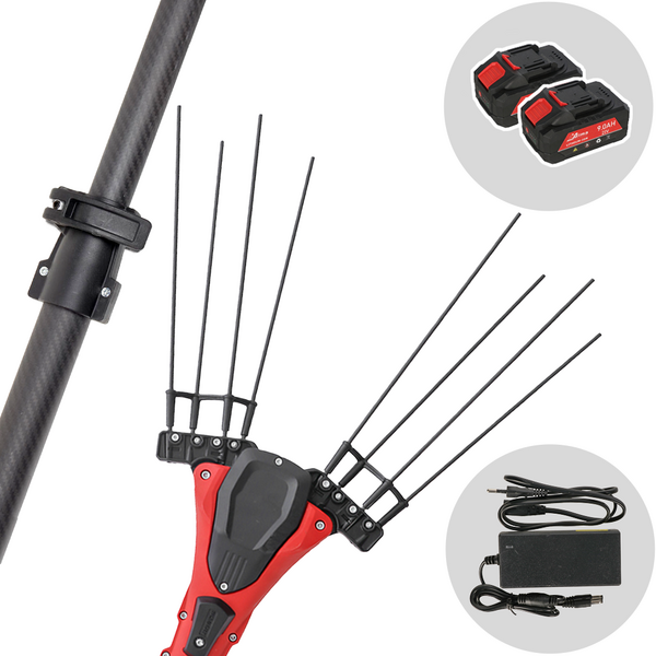 Aima Jaguar Cordless - Lithium-Akku-Olivenrüttler 190/295 cm 2x 21V 9Ah - Teleskopschaft