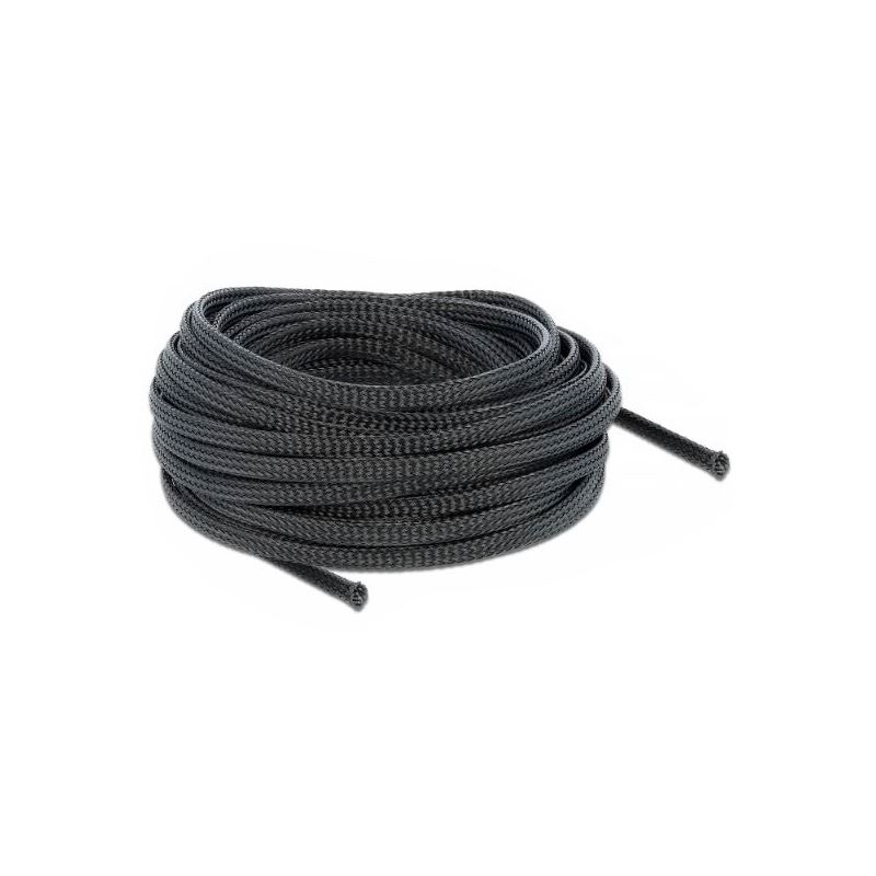 Delock Geflechtschlauch dehnbar 10 m x 6 mm schwarz