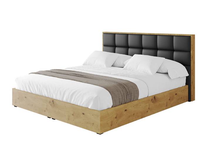 Polsterbett ENZO2 120x200 cm Schwarz - Soft 11