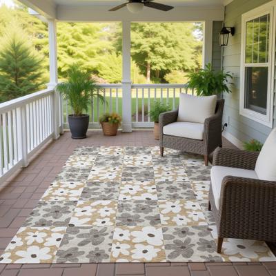 Addison Rugs Machine Washable Indoor/ Outdoor Floral Krissy Chantille Rug