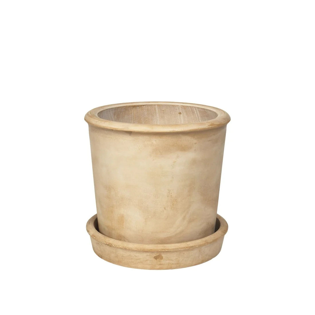 Broste Copenhagen Rolf bloempot beige Ø37cm