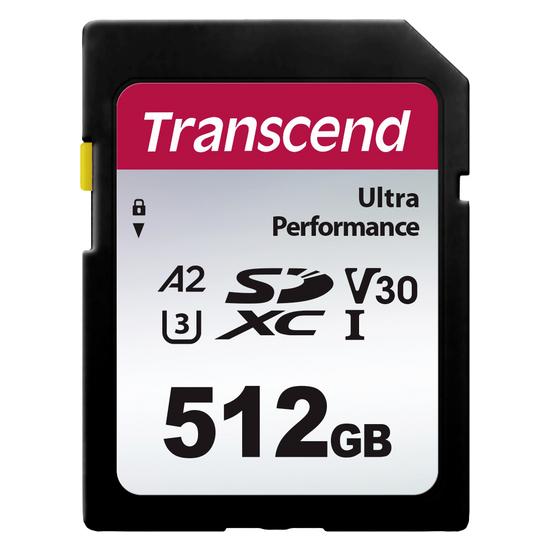Transcend SD Card SDXC SDC340S 160/90 MB/s (512 GB, SDXC, U3, UHS-I) (TS512GSDC340S)