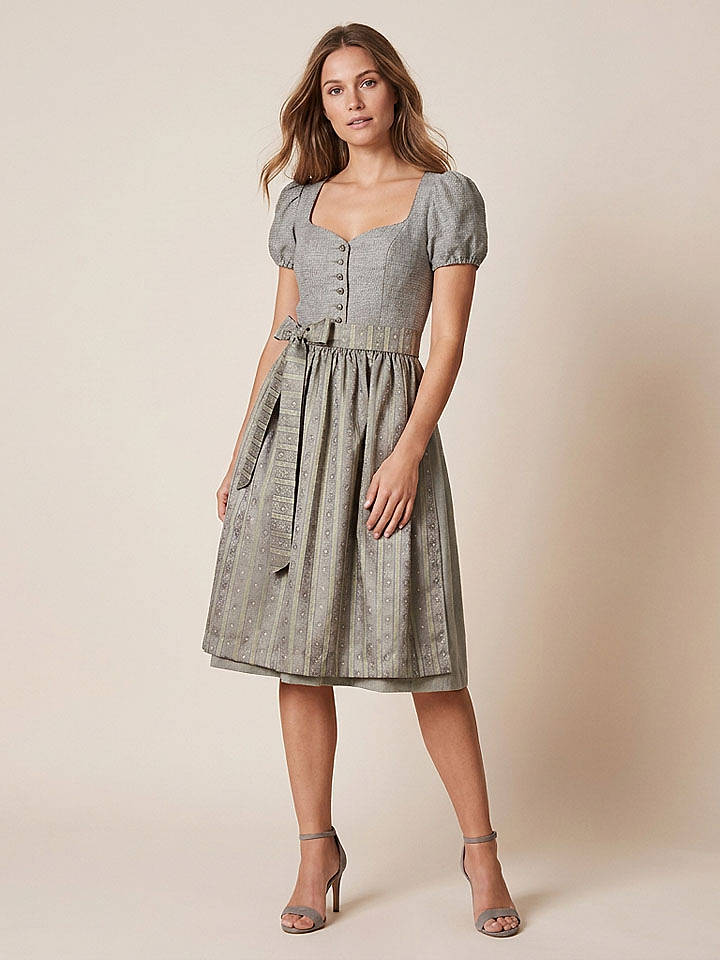 Turi Landhaus Dirndl "Petra" in Grün - 38