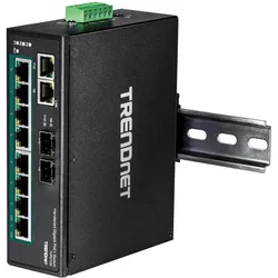 Trendnet TI-PG102 (10 Ports), Netzwerk Switch, Schwarz