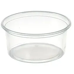 1000x DUNI Delipack rund 250 ml Transparent ungeteilt