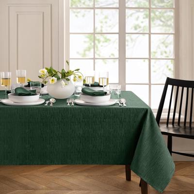 Threadmade Continental Solid Texture Water Resistant Tablecloth