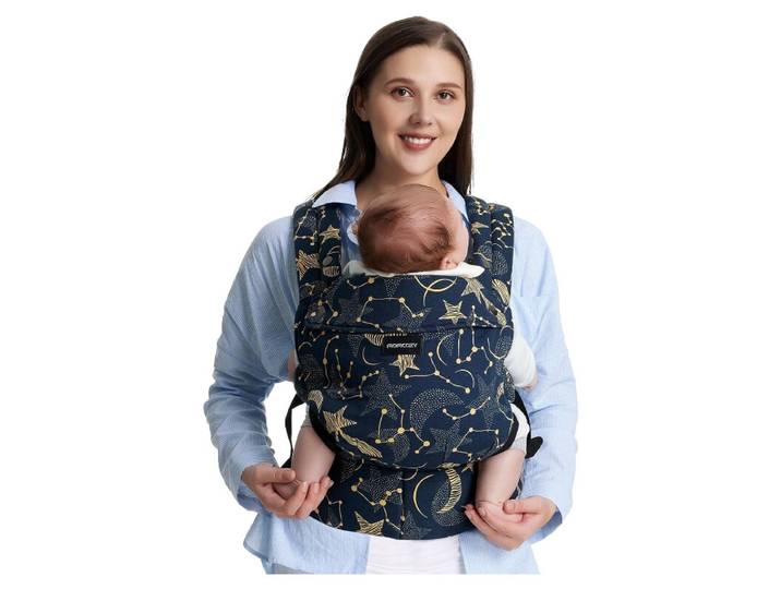 Momcozy Porte-bébé ergonomique, confortable et léger pour bébés de 3 à 20 kg - Motif étoilé