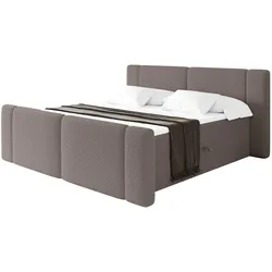BOXBETT mit Matratze H4 - EVON Zanozek - 120x200 cm Braun