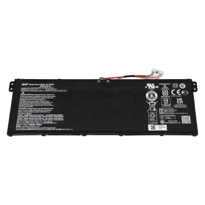 Acer Battery 3830mAh, 3S1P, Ap19B8K, 11.25V, 45W (3 Zellen, 3830 mAh) (KT.0030G.022)
