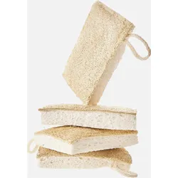 Spülschwamm Luffa - Gurke 4er Pack - weiß
