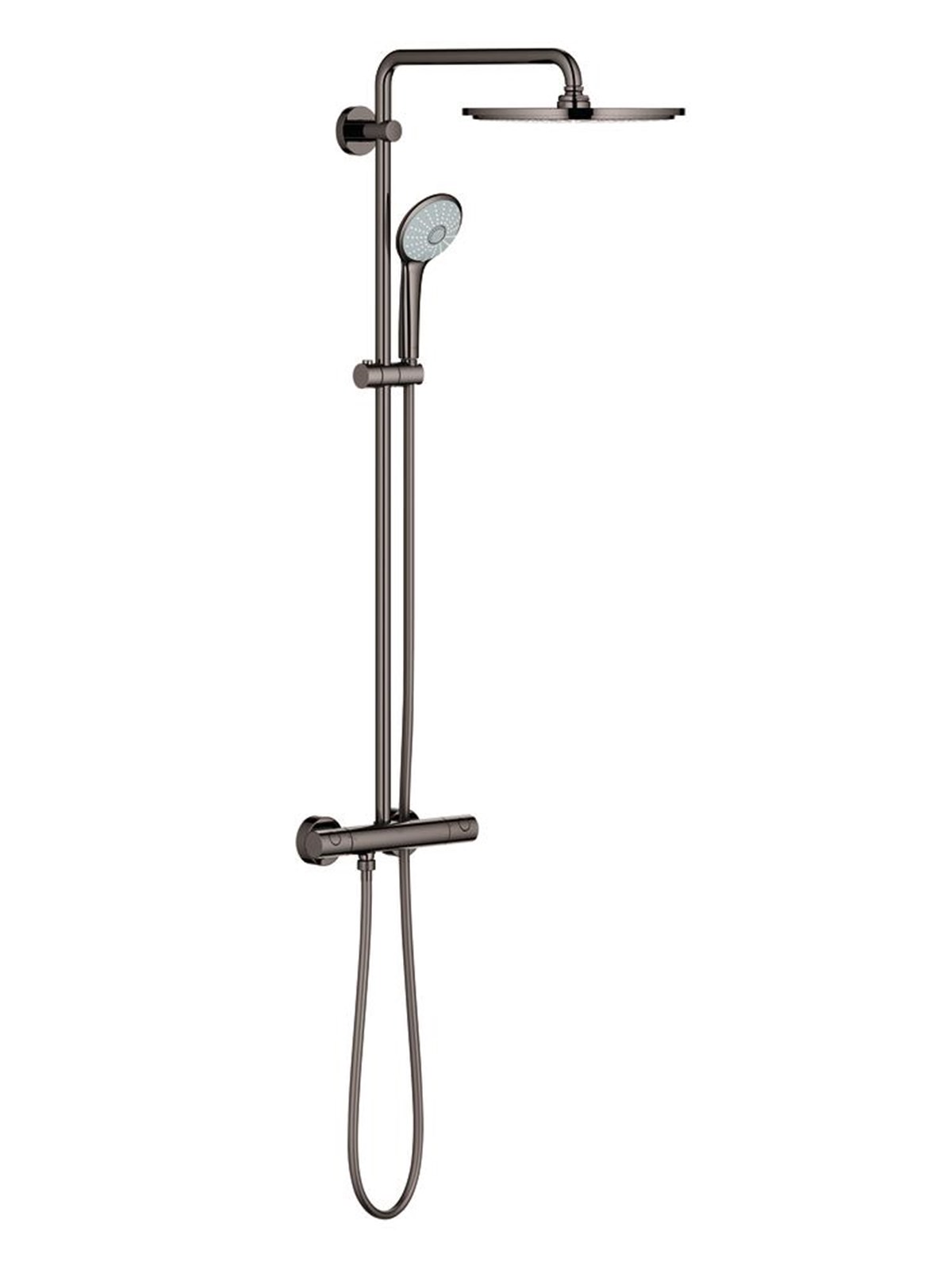 Grohe Euphoria System 310, Duschsystem mit Thermostatbatterie für die Wandmontage, hard graphite