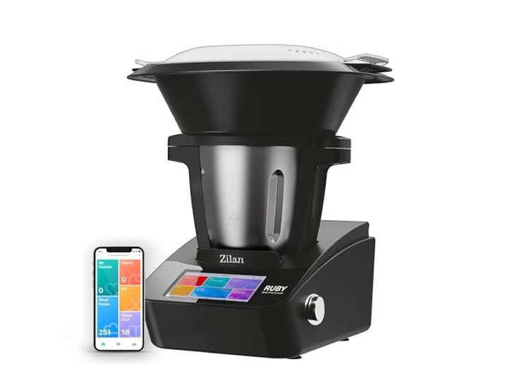 Zilan RUBY Thermorobot\, Robot de cuisine multifonction Wi-Fi\, 18 Fonctions\, Écran Tactile Couleur TFT 7\ \, Balance Intégrée\, Contrôle par App\, 4\,7 L\, 1700 W