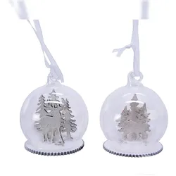 Christmas Decorations 1 Christbaumschmuck Glas Rentier Hirsch Elch Weihnachtskugeln Christbaumkugeln
