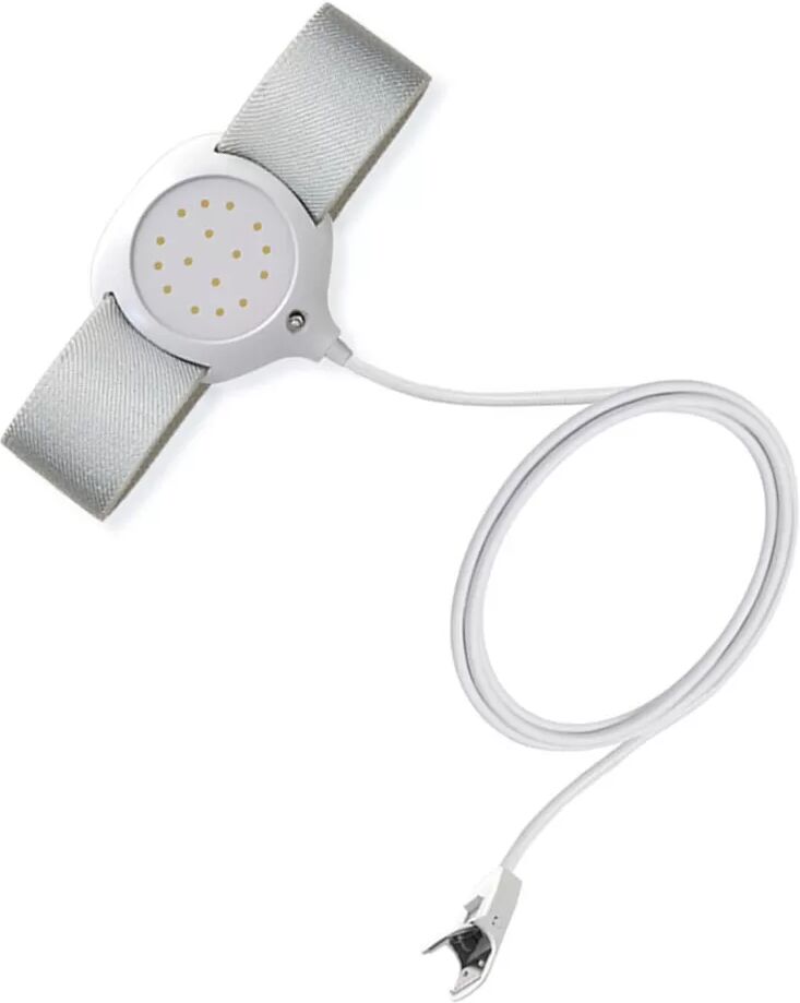 INF Alarme filaire pour énurésie avec pince, alertes sonores et vibratoires pour rappels nocturnes Blanc